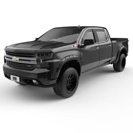 EGR 19-22 Chevrolet Silverado 1500 Traditional Bolt-On Look Fender Flares Black Set Of 4 