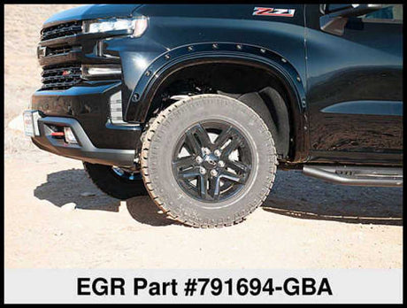 EGR 19-22 Chevrolet Silverado 1500 Traditional Bolt-On Look Fender Flares Black Set Of 4 