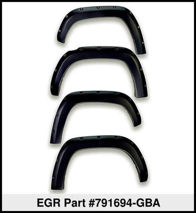 EGR 19-22 Chevrolet Silverado 1500 Traditional Bolt-On Look Fender Flares Black Set Of 4 