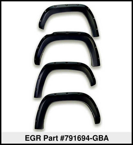 EGR 19-22 Chevrolet Silverado 1500 Traditional Bolt-On Look Fender Flares Black Set Of 4 