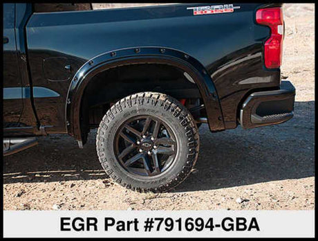 EGR 19-22 Chevrolet Silverado 1500 Traditional Bolt-On Look Fender Flares Black Set Of 4 