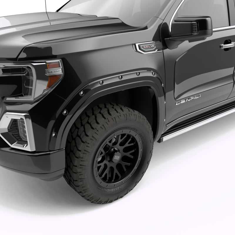 EGR 19-23 Gmc Sierra 1500 Painted To Code Traditional Bolt-On Look Fender Flares Black Set Of 4 