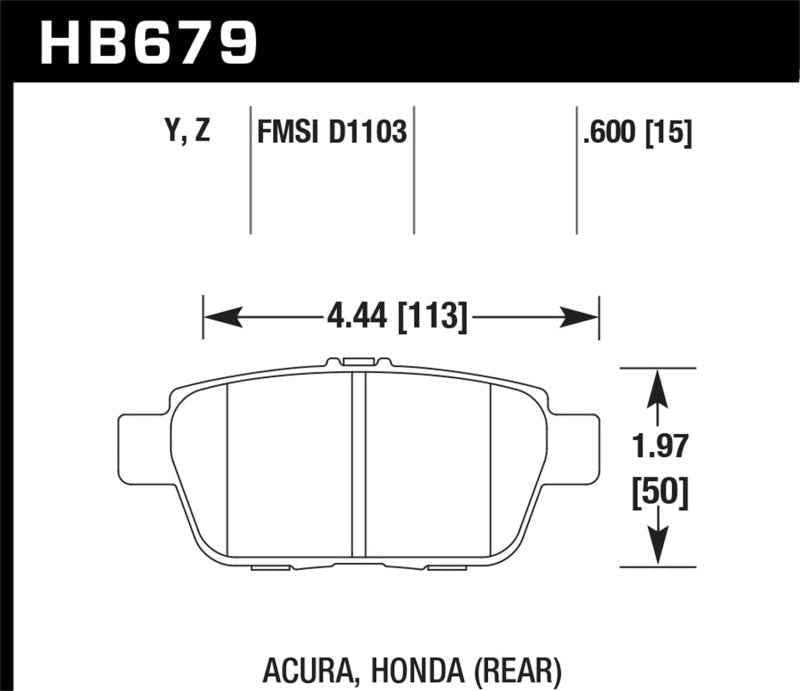 Hawk Performance HB679Y.600