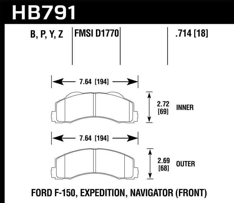 Hawk Performance HB791B.714