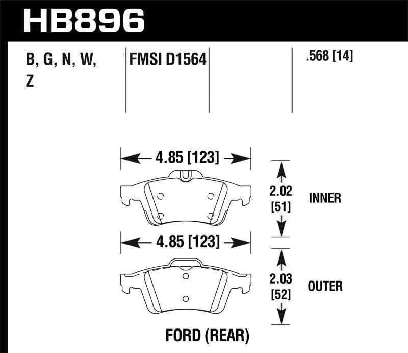 Hawk Performance HB896B.568