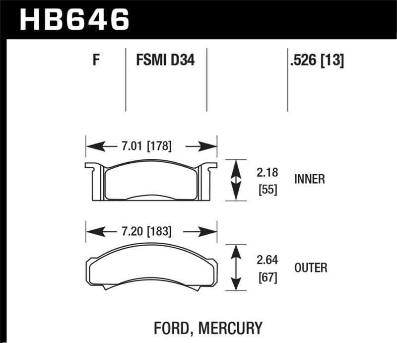 Hawk Performance HB646F.526