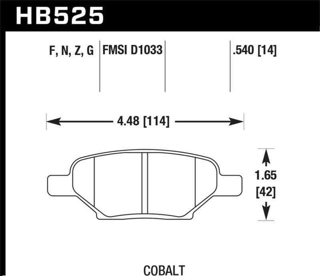 Hawk Performance HB525Z.540