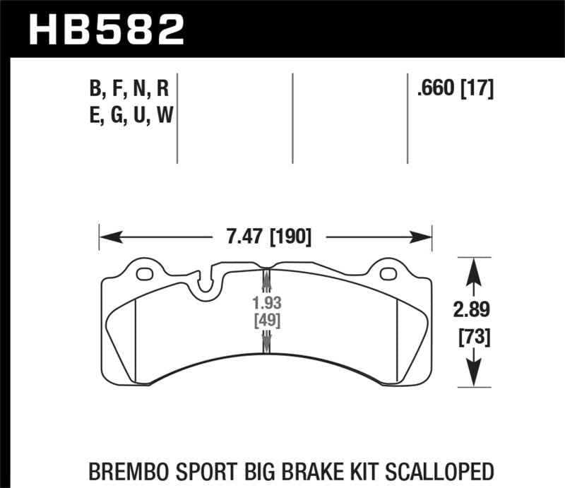 Hawk Performance HB582U.660
