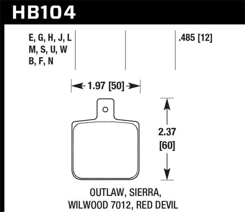 Hawk Performance HB104N.485