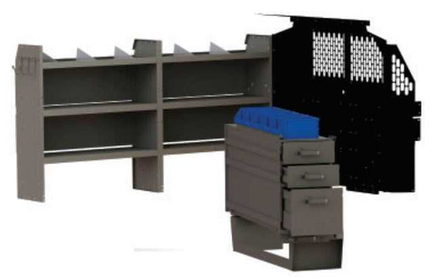 4007C Van Storage System Kit