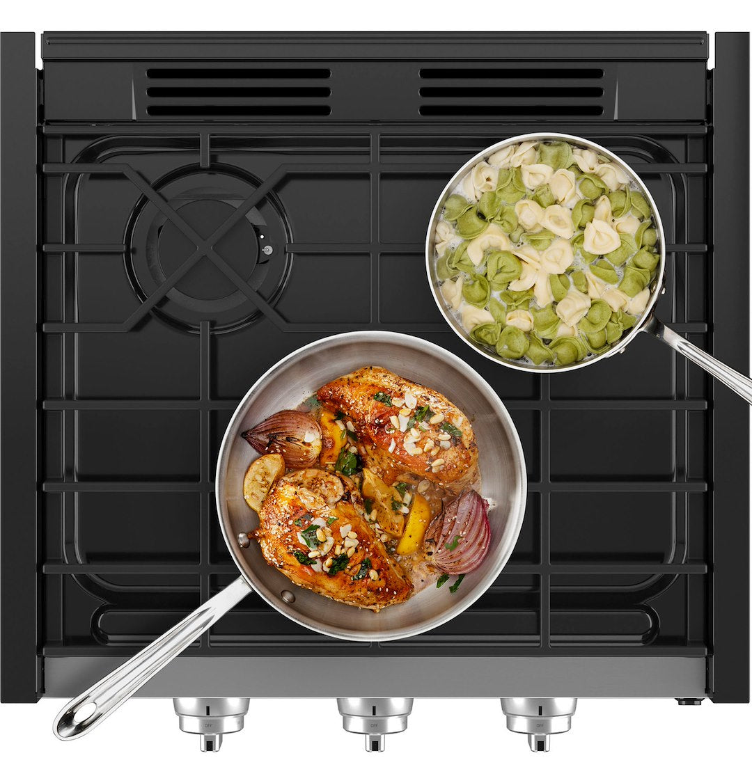 GE Appliance Edge To Edge Grates Stove PLU621RWSS - Profile 21 Rangetop Stainless