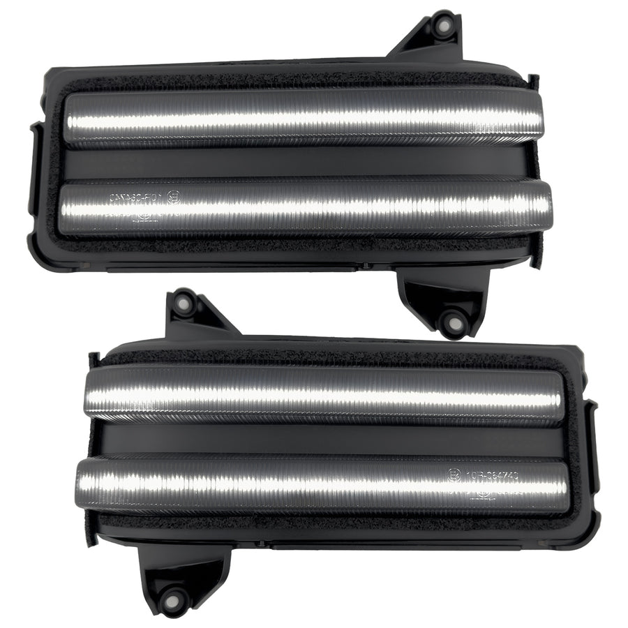 Recon Access LED Technology Exterior Mirror Turn Signal Light 264253BK - Mirror Smoke 20-24 Silv Sier