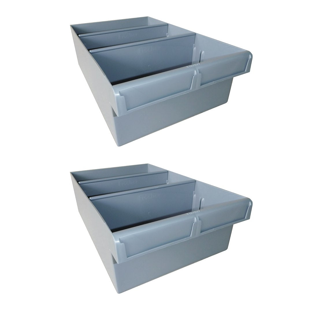 Rolacase RP200/2 Van Storage System Shelf Bin Box - Gray Medium