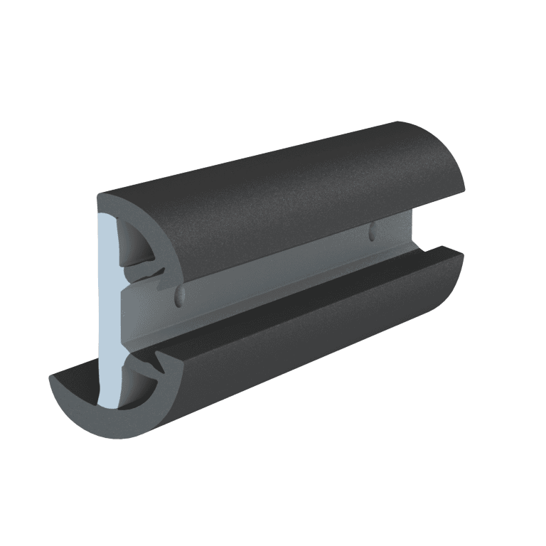 Taco Metals Features Predrilled For Fasteners Boat Rub Rail V11-9993BBK60-2 - Supro-Flex RR Kit Insert Overl