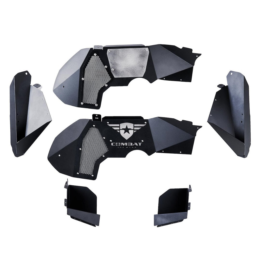 Combat Offrd Limited Lifetime Warranty Fender Well Liner 25-1066 - Jeep JL JLU Battle Ready Aluminum
