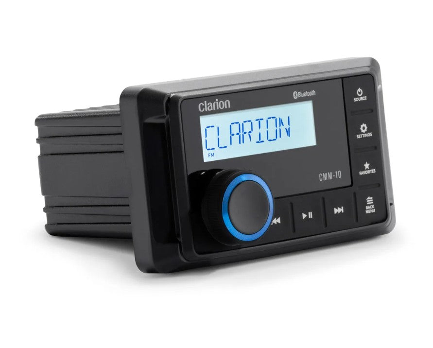 Clarion Intuitive Interface With Large Text Radio 010-03442-00 - Ultra-Compact Weatherproof Source