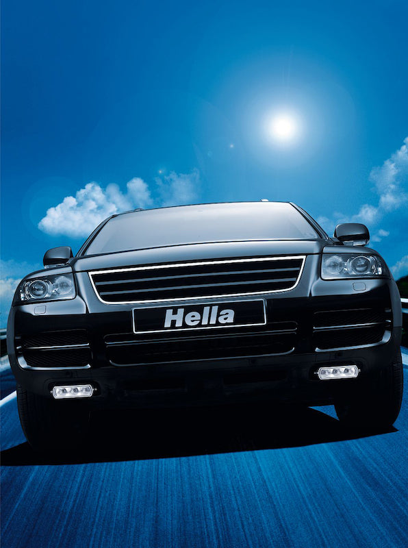 Hella Stable Plastic Housing Daytime Running Light - LED 009496801 - Lamp Kit Drl 9496 Oblg