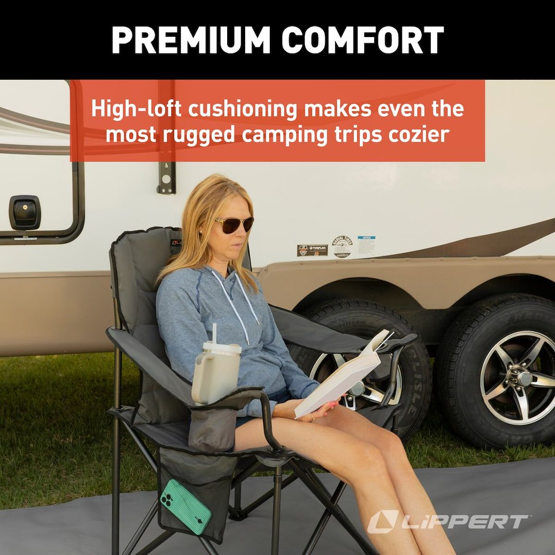 Lippert Comp No Supplier Warranty Camping Chair 2022114828 - Campfire Mega Padded Quad
