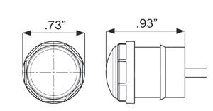 Optronics Limited Lifetime LED Warranty Clearance Light MCL10RKB - Red Nondirctnl Unilt Grmt