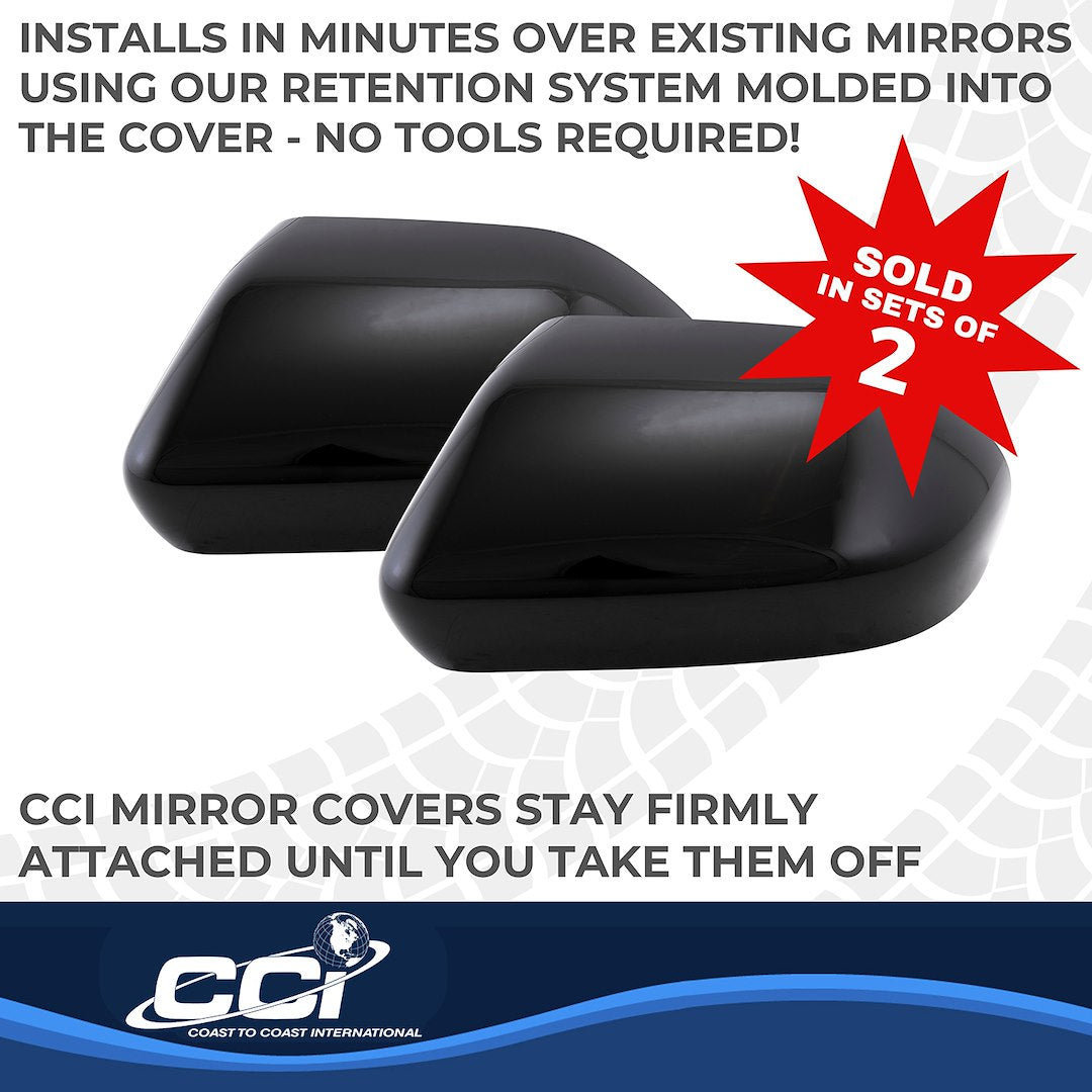 Coast2Coast Limited Lifetime Warranty Exterior Mirror Cover MC67562Black - Black MC 25-26 Explorer TS GL MC67562BLK