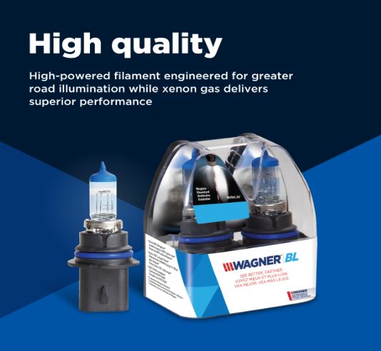 Wagner No Supplier Warranty Headlight Bulb BP9005LBLX2 - Premium Forward Lighting Halogen