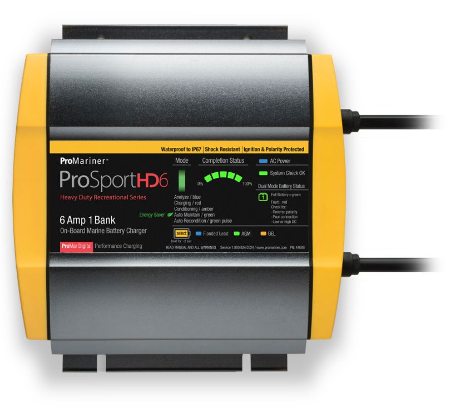 PRO Mariner Lightweight Design Battery Charger 44006 - Prosport HD Amp 1-Opmarine BC