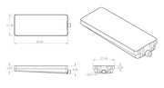 Alpha System VB22548HFR102B - 22 54 Blow Molded Holding