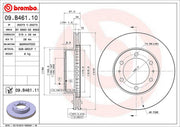Brembo Components Not Hazardous To Health Brake Rotor 09B46111C02 - Disc