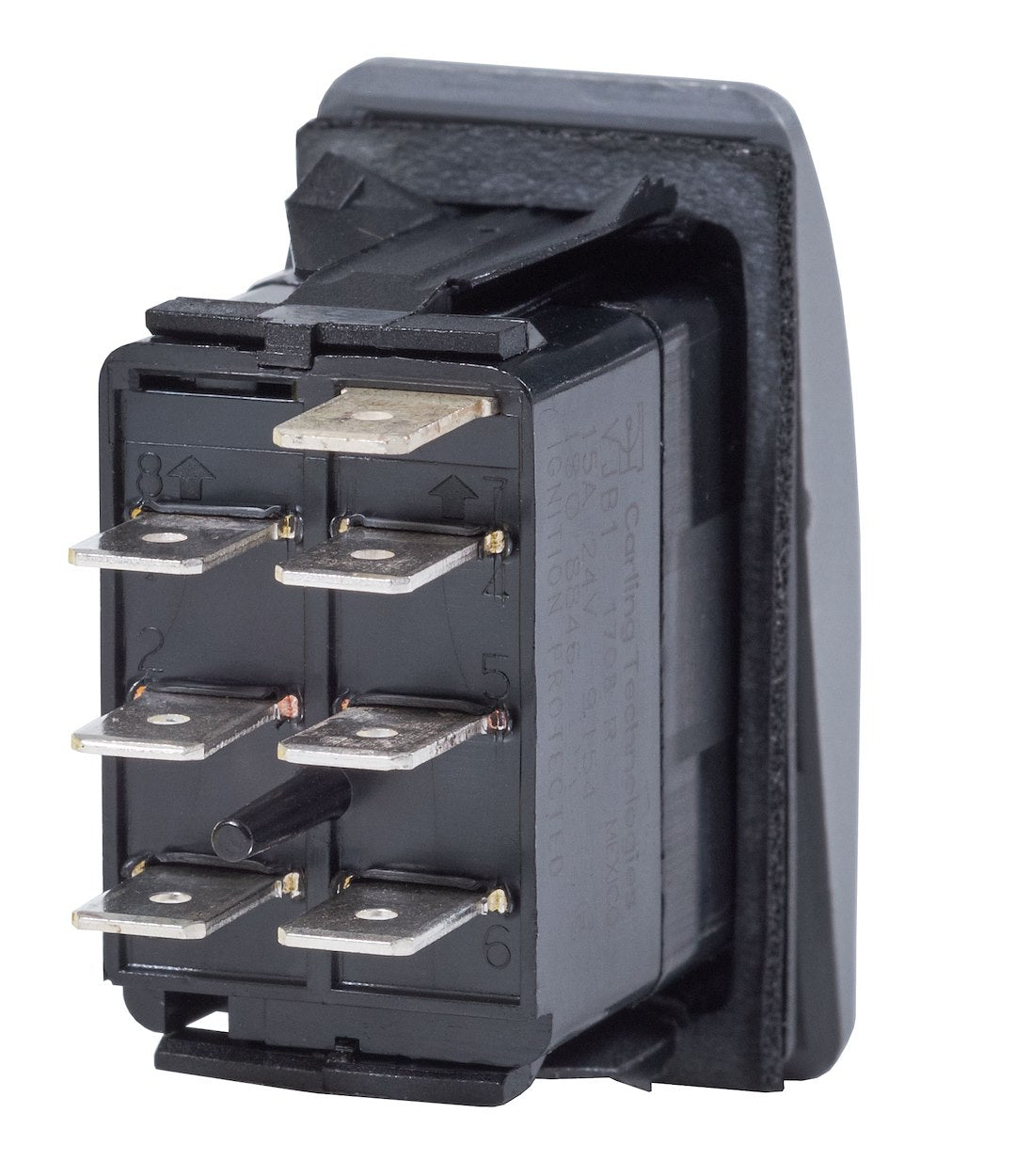 Blue SEA No Supplier Warranty Multi Purpose Switch 7936-BSS - Black Contura2 Dpdt ON-OFF-ON