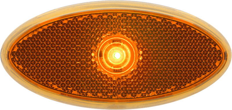 Optronics Easy To Install Trailer Light MCL0030Abbp - Led 2X4 Amb Rflx Blkbase Hardw