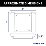 Lewmar 2023043513 Anchor System Mounting Bracket - Black