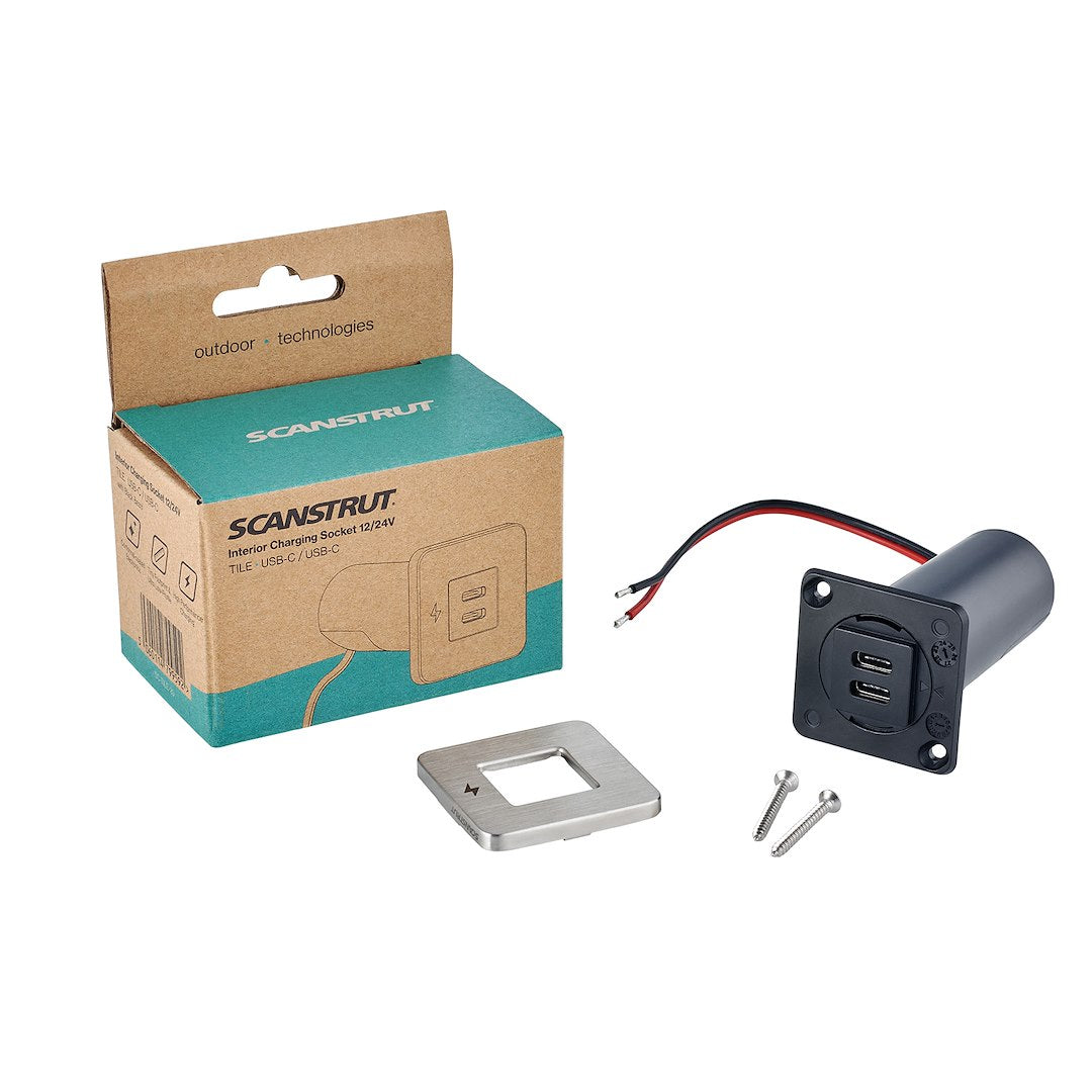 Scanstrut Modernize Your Boat's Interiors USB Outlet SC-Tile-21 - Tile USB-C USB-C Char