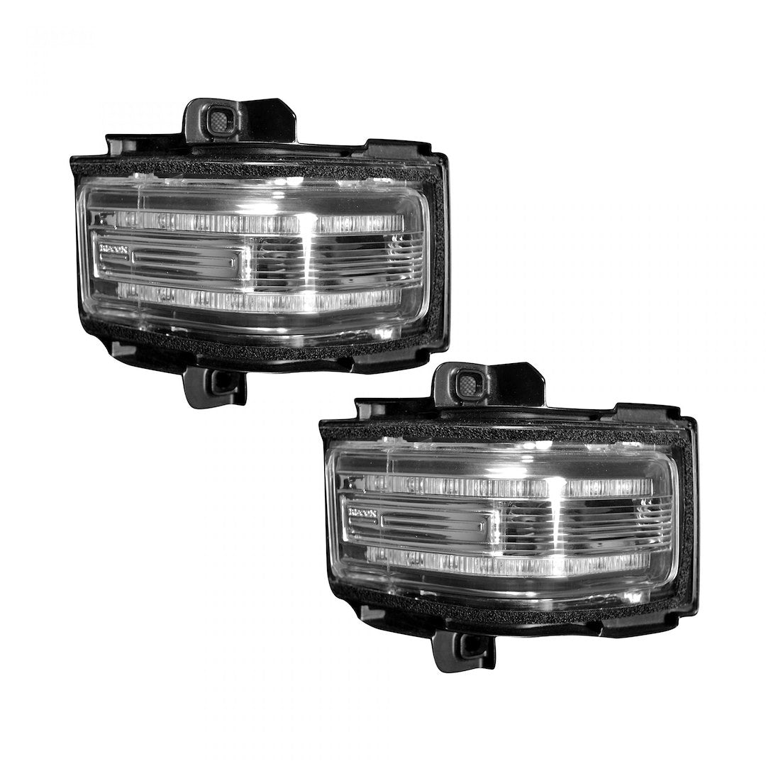 Recon Access High Intensity LED Lights Exterior Mirror Turn Signal Light 264245WHCLX - Mirror Ford 17-18 F250