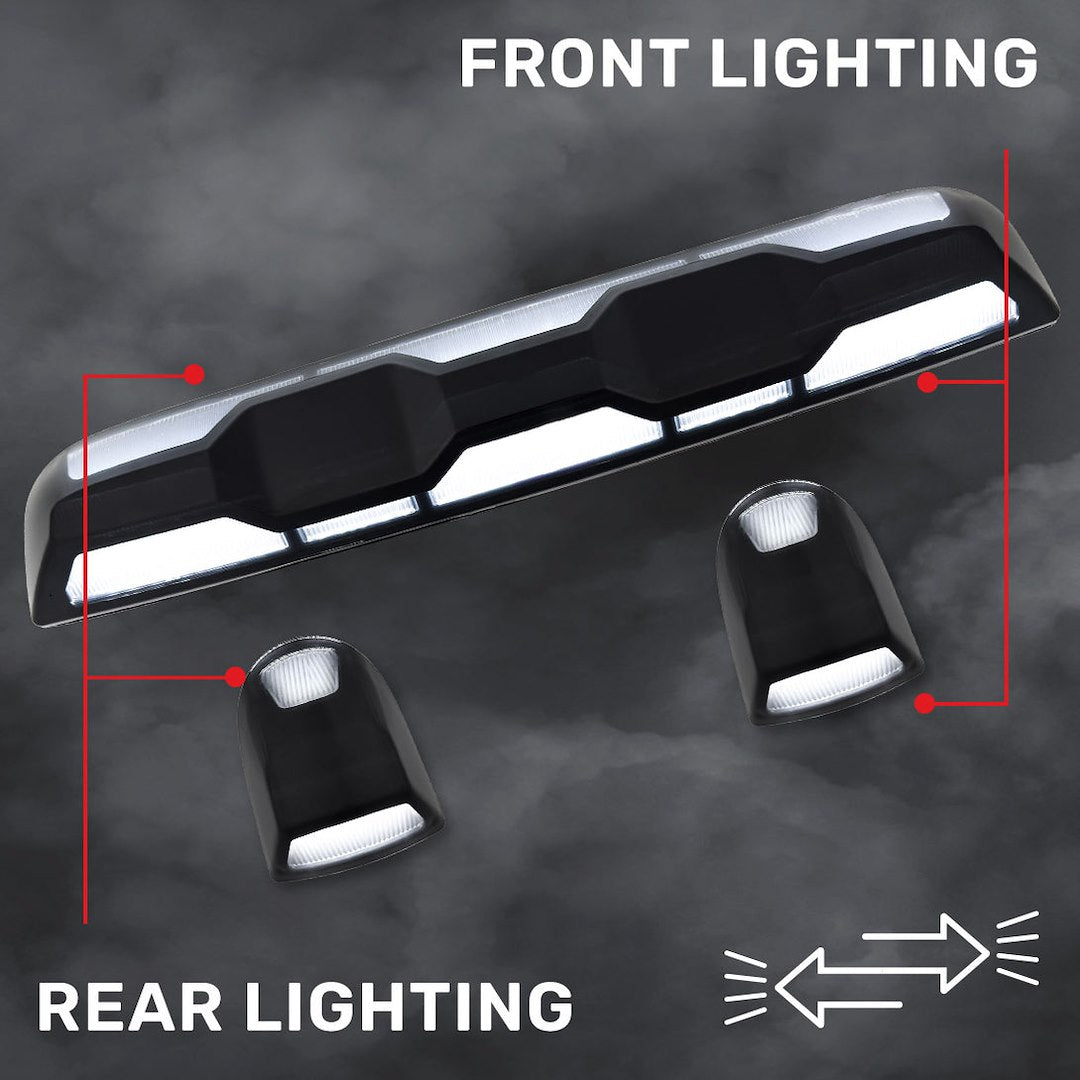 Recon Access Smoked Or Clear Lens Available Roof Marker Light 264158CLHPWH - Cab Lights