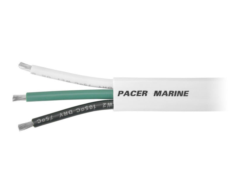 Pacer Color Coded Conductors Triplex Wire W14/3-250 - 14 UL Boat Cbl AC Wgb WJ 250FT RL