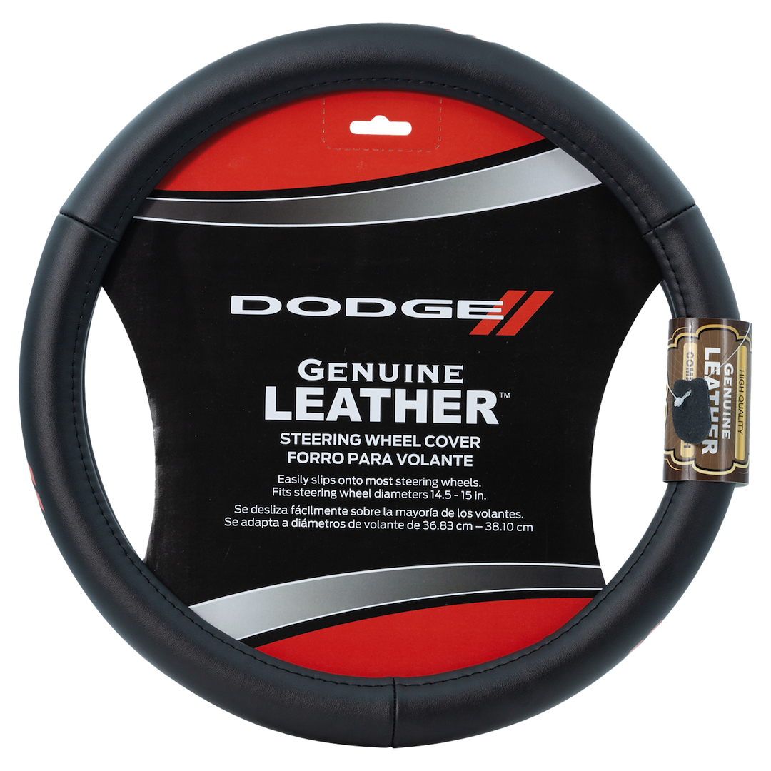 Plasticolor Easy To Install Steering Wheel Cover 006790R01 - Dodge Leather Swc