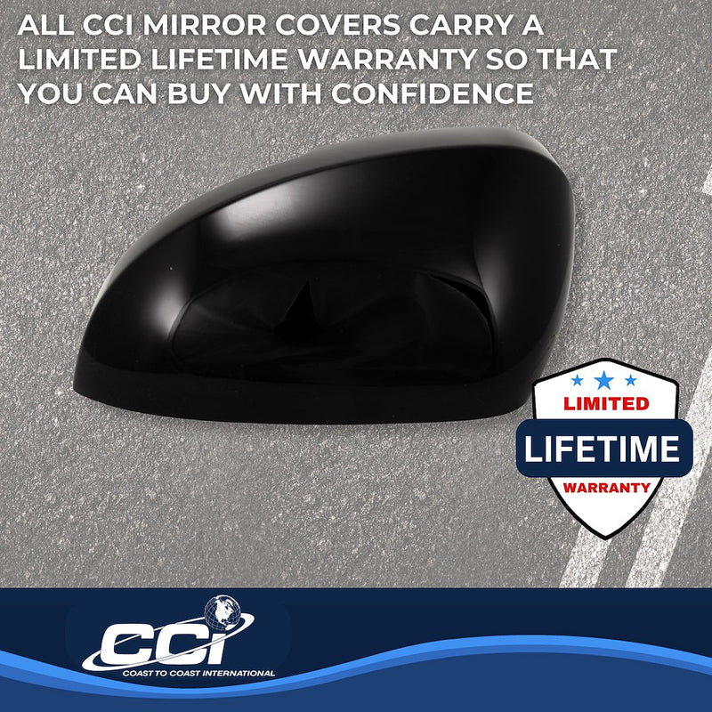 Coast2Coast Limited Lifetime Warranty Exterior Mirror Cover MC67555Black - MC 21-24 Rogue Half Top TS MC67555BLK