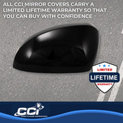 Coast2Coast Limited Lifetime Warranty Exterior Mirror Cover MC67555Black - MC 21-24 Rogue Half Top TS MC67555BLK