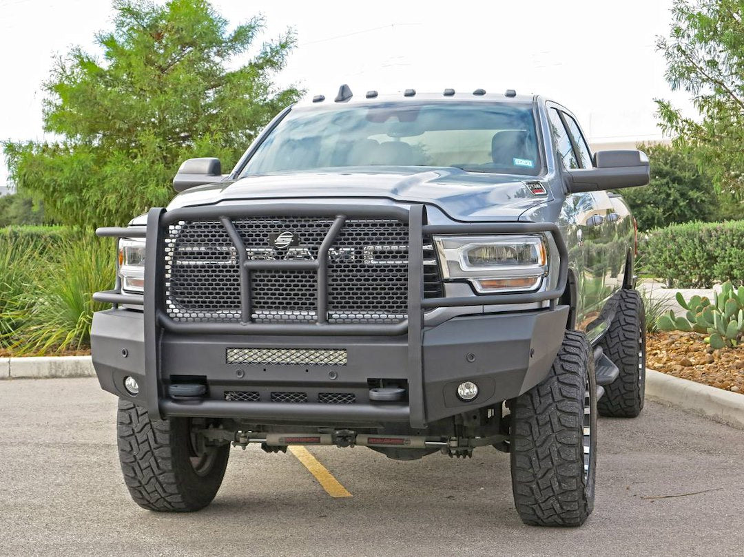 Steelcraft Accommodates Parking Sensors Bumper 60-12280C - HD Elevation Front Fine Text