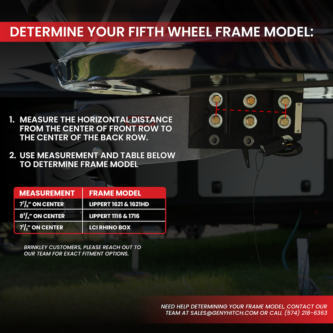 GEN-Y Hitch Limited Lifetime Warranty Fifth Wheel Trailer Hitch Pin Box GH-8101 - Nomad FW GN 1621 1116 1716