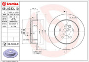 Brembo Components Not Hazardous To Health Brake Rotor 08A33311C02 - Disc
