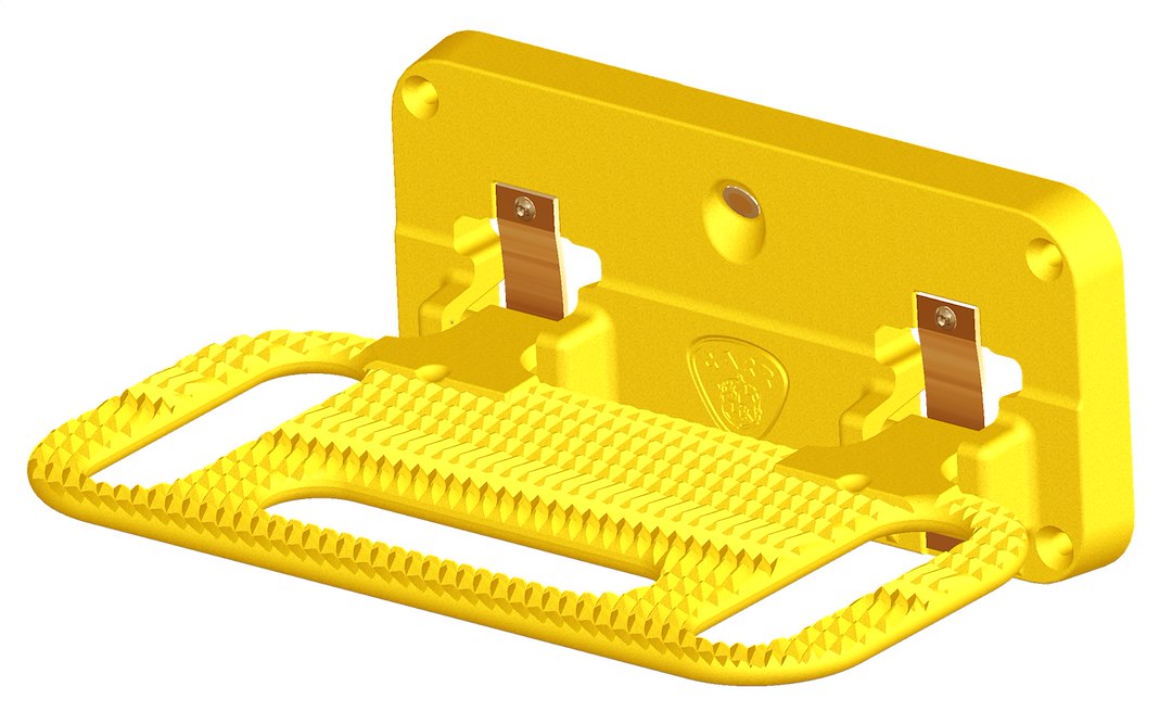 Carr Simple To Install And Use Truck Step 193017 - Yellow Hoop XP7 Pwd Coat Pair