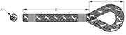 SEA DOG Professionally Spliced Soft Eye Dock Line 302110010G/WT-1 - Double Braided Nylon