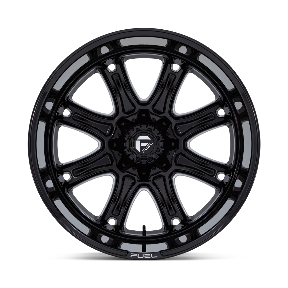 Fuel Offroad With Fuel Logo Center Cap Wheel FC853BE22906701 - Black D853 22X9 6X135 5.5 G-Black Mill 1MM