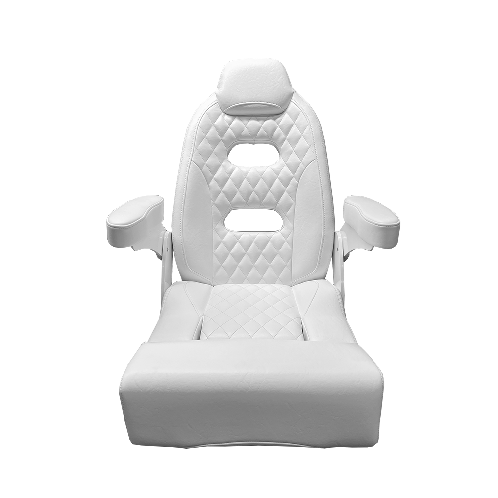 Taco Metals Ergonomic Back And Seat Support Boat Seat HA12-25-0-WHA - White Baja Sport Chair 25