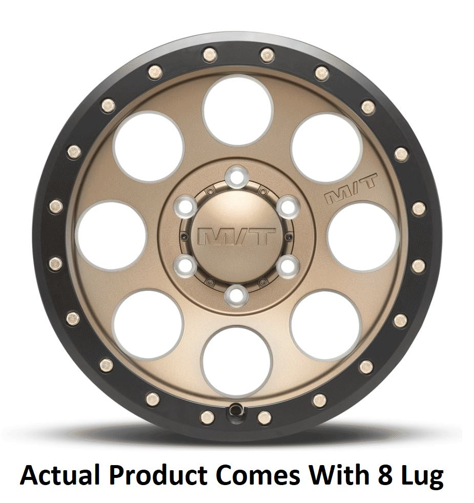 M.T. Wheel Modern Low Profile Cap Design 274503 - Bronze 18X9 8X6.5 MT Classic Pro