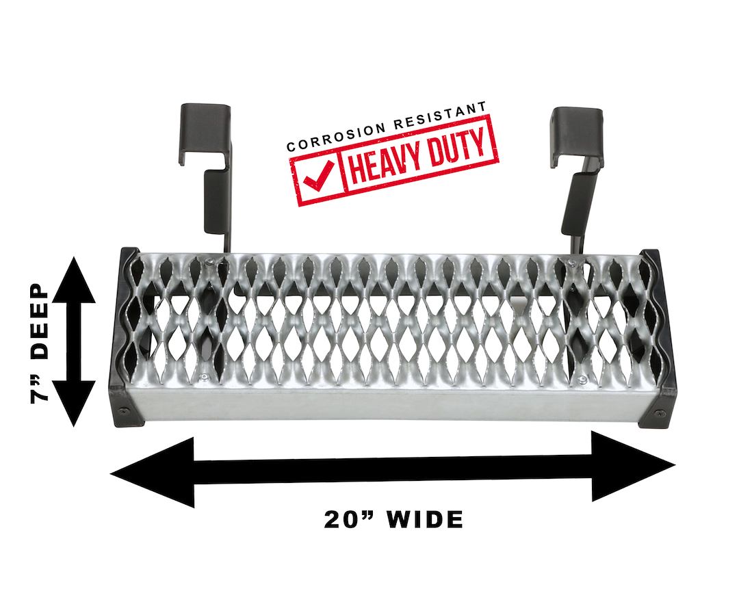 Carr Flow-Through Debris Step Surface Truck Step 131240-1 - Maxgrip Side