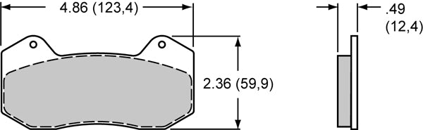 Wilwood No Supplier Warranty Brake Caliper 120-13429 - DP6 1.62 1.38 1.38 .810 Rot