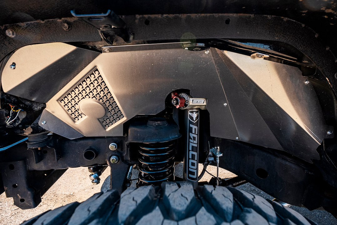 Artec Indust Compatible With Trimmed OEM Fenders Inner Fender JK2106 - Industries JL JT Front
