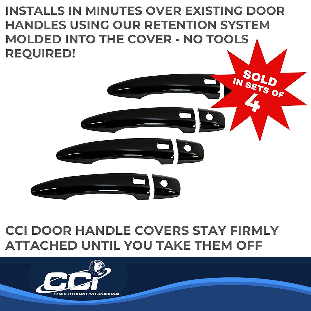 Coast2Coast Limited Lifetime Warranty Exterior Door Handle Cover Ccidh68587SBK - DH 19-25 Altima 4D GL BK SK